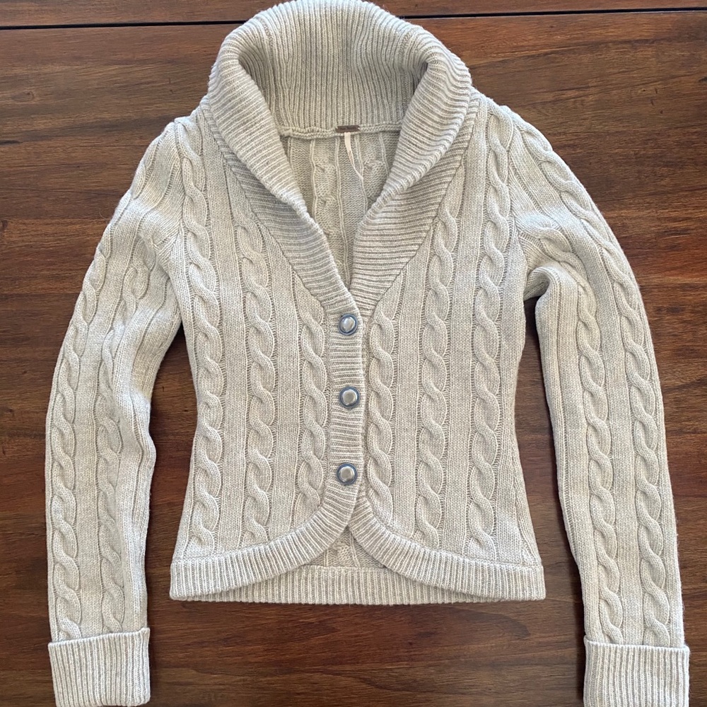 Free People Wool Cardigan